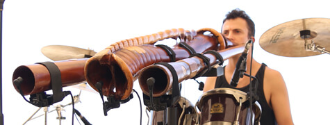 Yogev Haruvi drum and didge live concert didgeridoo festival 2014